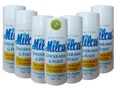 Milcu Underarm &amp; Foot deodorant powder 80g